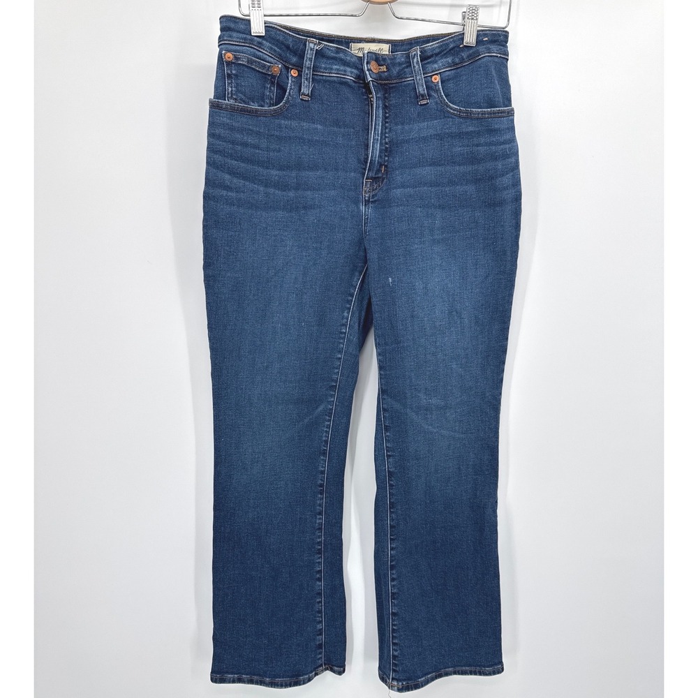 Madewell Womens Jeans Size 30 Blue Curvy Kick Out High Rise Flare Denim